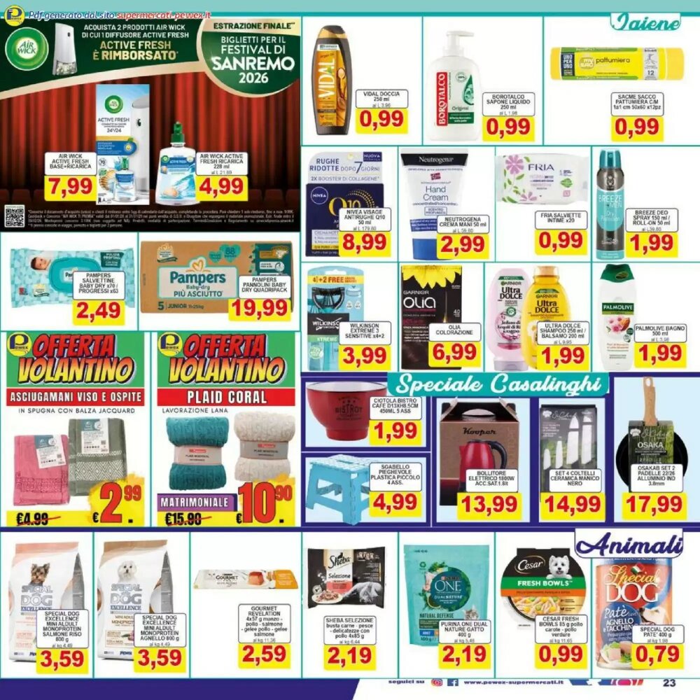 Volantino promozionale Pewex  valide dal 16/01/2026 - Pagina 23.