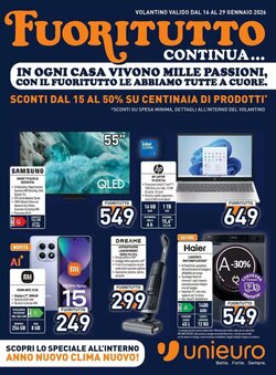 Volantino promozionale Unieuro  valide dal 16/01/2026