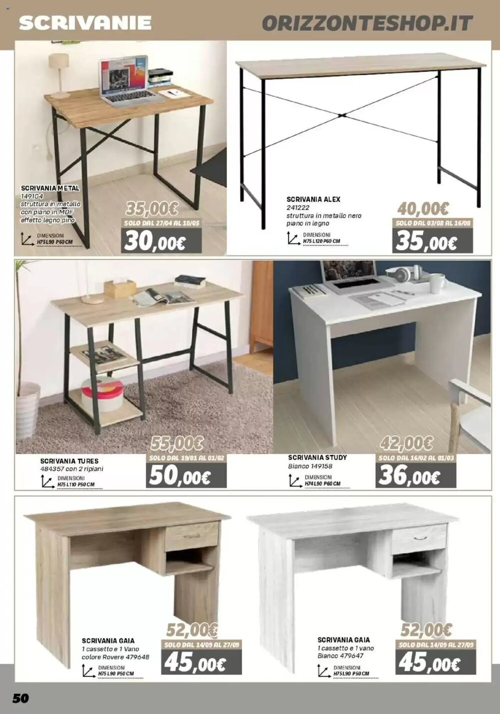 Volantino promozionale Orizzonte  valide dal 16/01/2026 - Pagina 50.