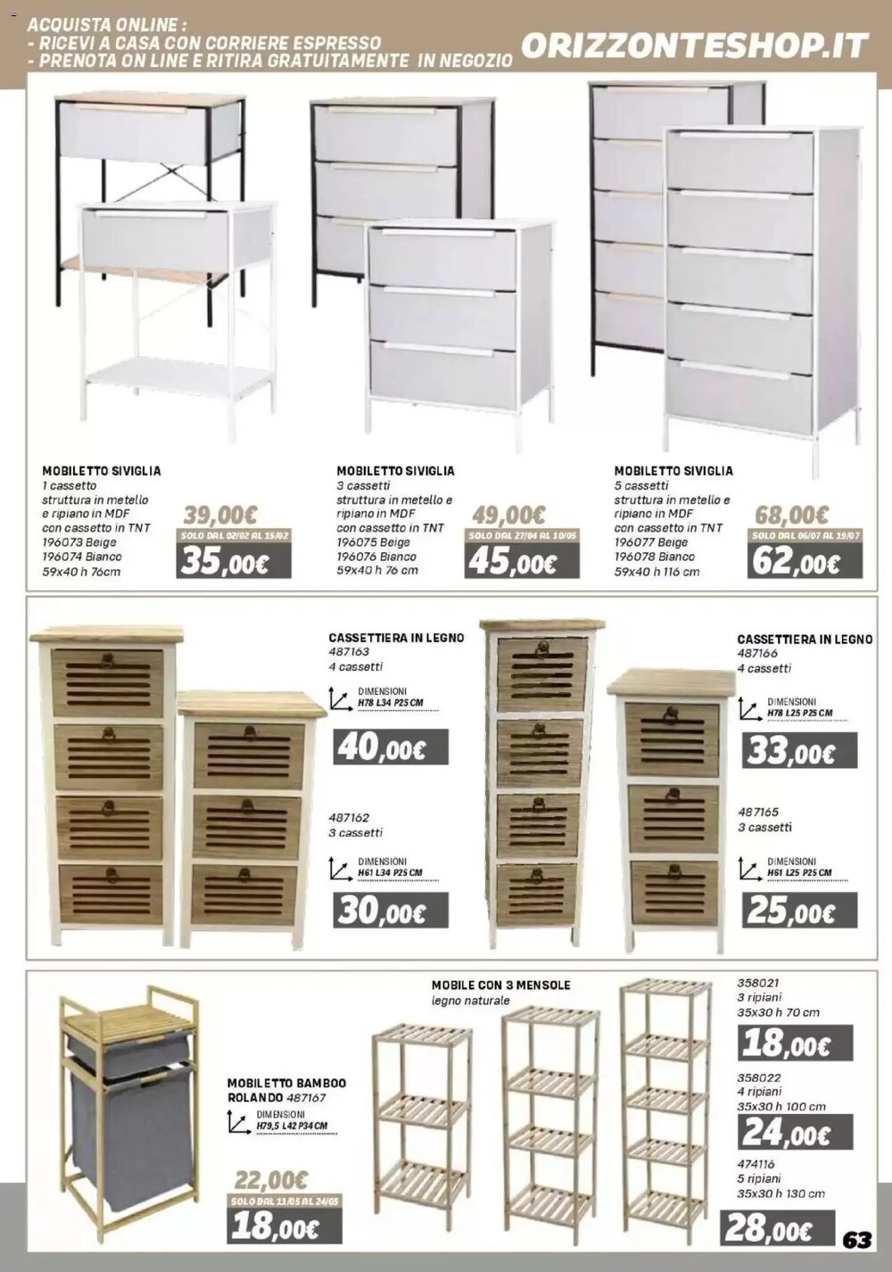 Volantino promozionale Orizzonte  valide dal 16/01/2026 - Pagina 63.