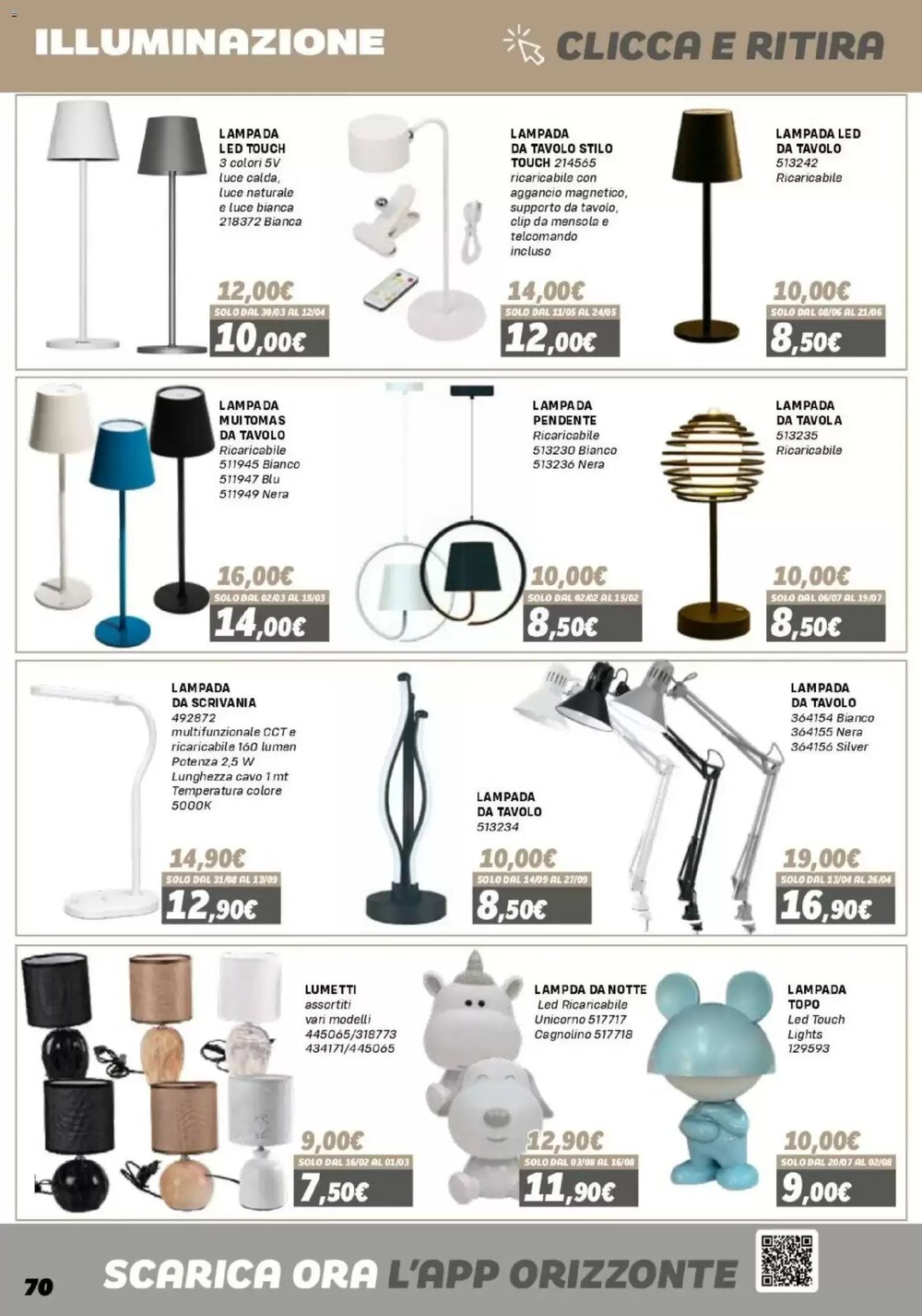 Volantino promozionale Orizzonte  valide dal 16/01/2026 - Pagina 70.