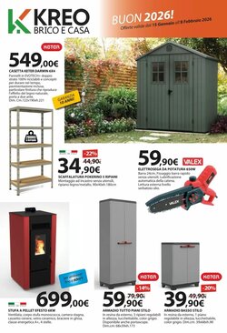 Volantino promozionale Kreo Brico e Casa valide dal 16/01/2026