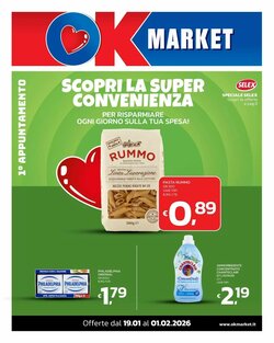 Volantino promozionale Ok Market  valide dal 19/01/2026