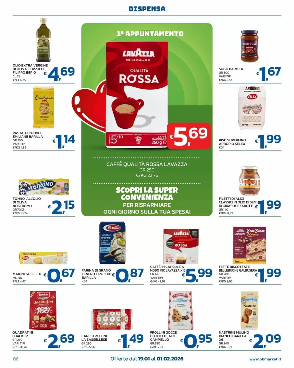 Volantino promozionale Ok Market  valide dal 19/01/2026 - Pagina 6.