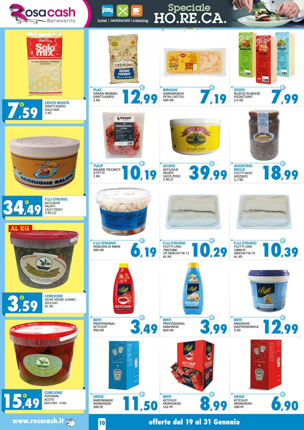 Volantino promozionale Rosa Cash  valide dal 19/01/2026 - Pagina 10.