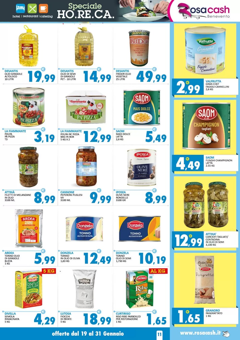 Volantino promozionale Rosa Cash  valide dal 19/01/2026 - Pagina 11.