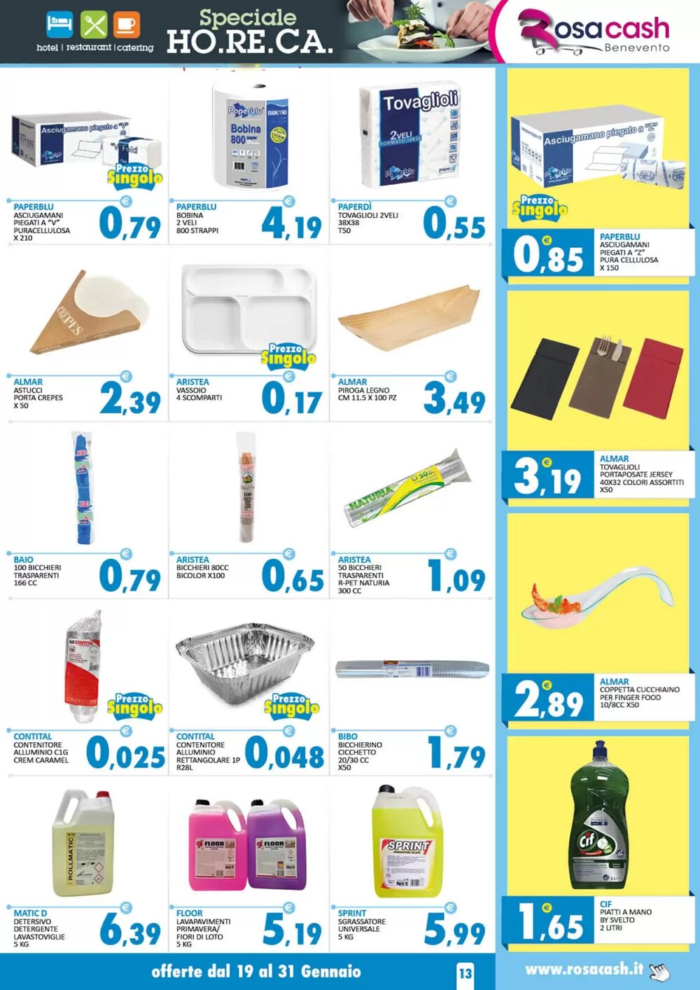 Volantino promozionale Rosa Cash  valide dal 19/01/2026 - Pagina 13.