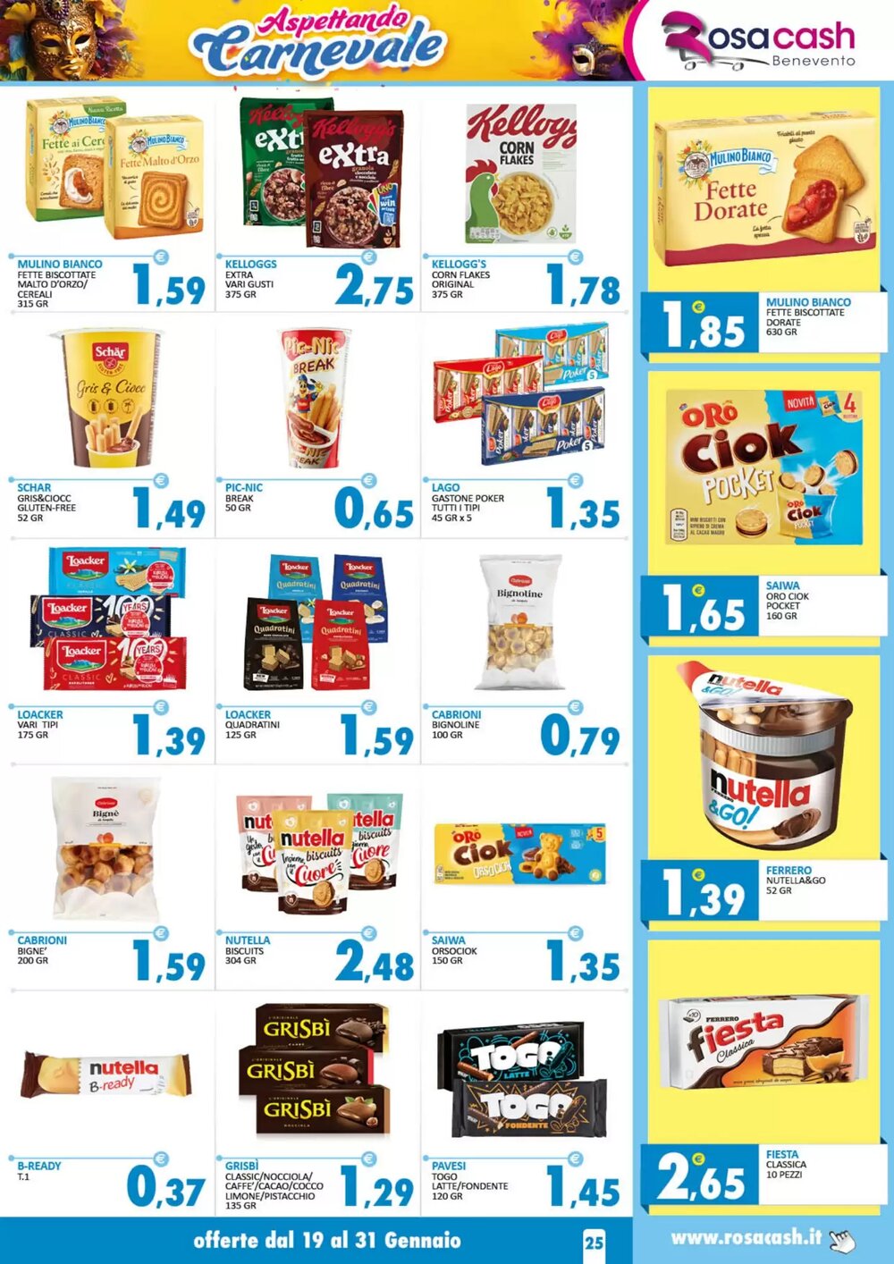 Volantino promozionale Rosa Cash  valide dal 19/01/2026 - Pagina 25.