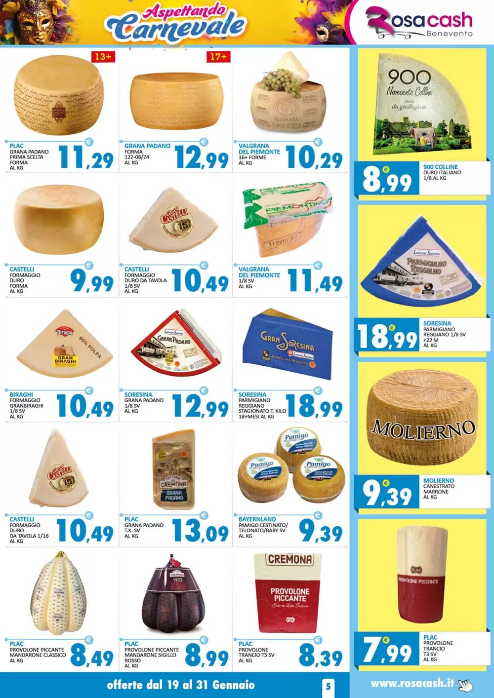 Volantino promozionale Rosa Cash  valide dal 19/01/2026 - Pagina 5.