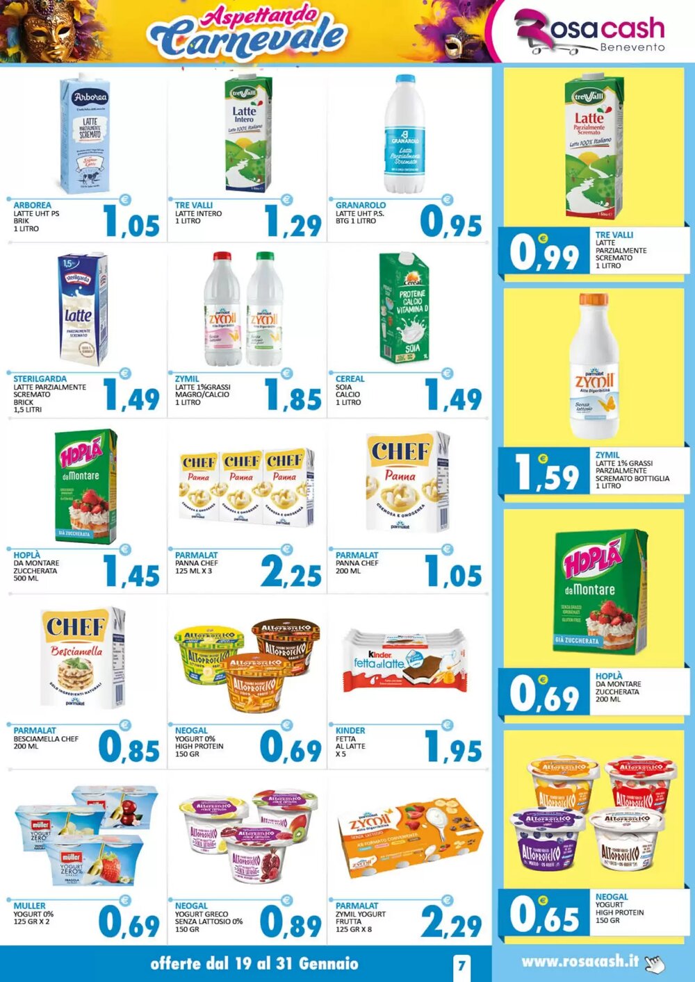 Volantino promozionale Rosa Cash  valide dal 19/01/2026 - Pagina 7.