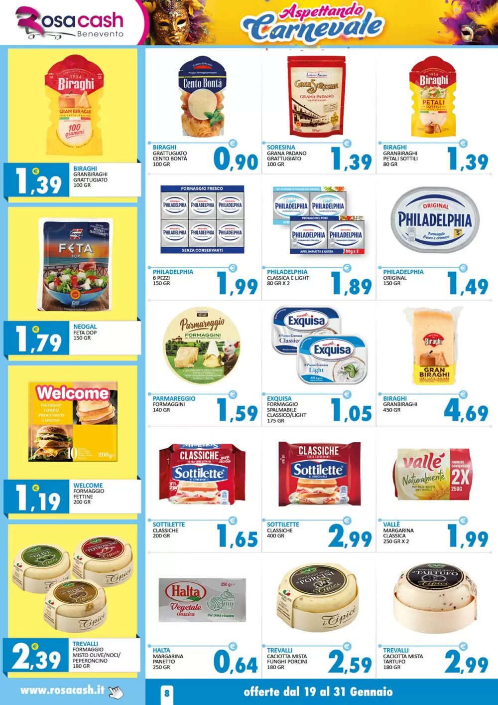 Volantino promozionale Rosa Cash  valide dal 19/01/2026 - Pagina 8.