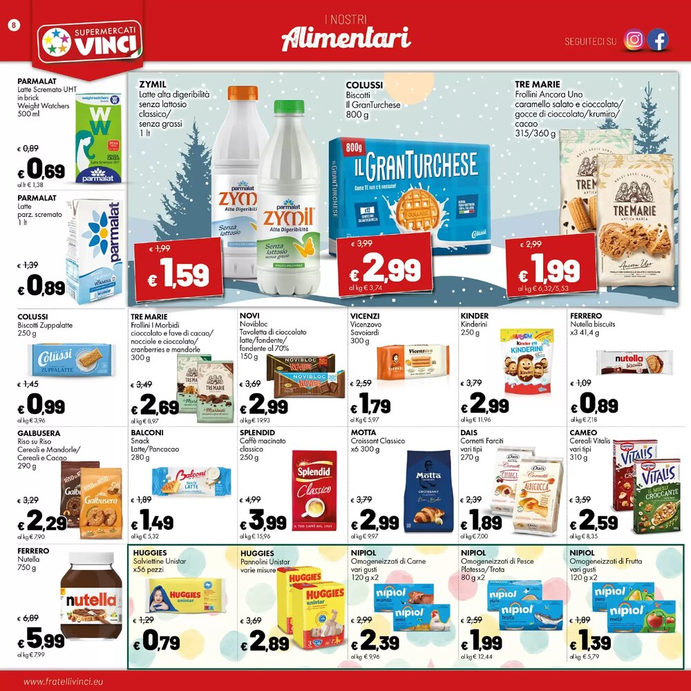 Volantino promozionale Supermercati Vinci  valide dal 19/01/2026 - Pagina 8.