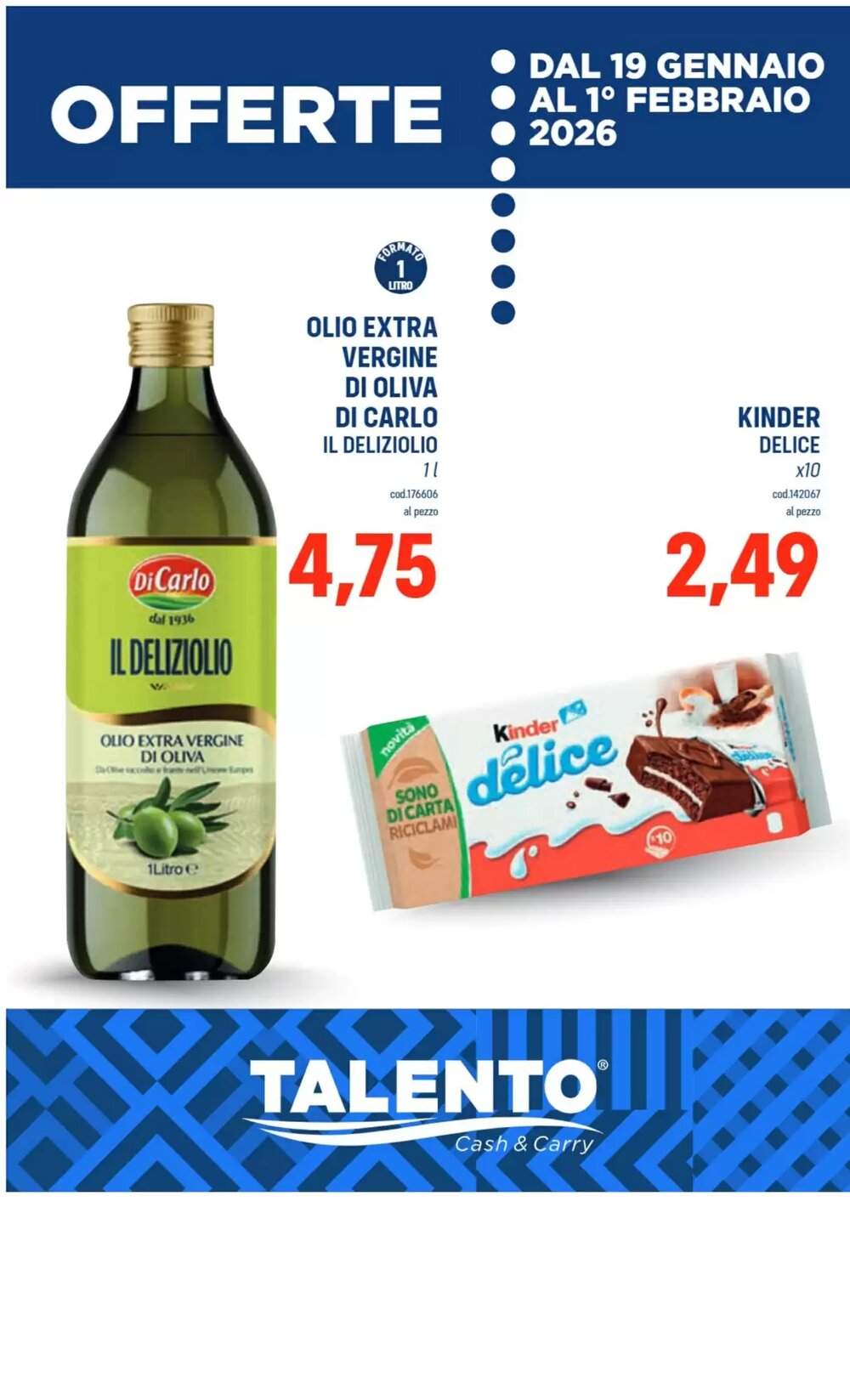 Volantino promozionale Talento Professional Store  valide dal 19/01/2026 - Pagina 1.