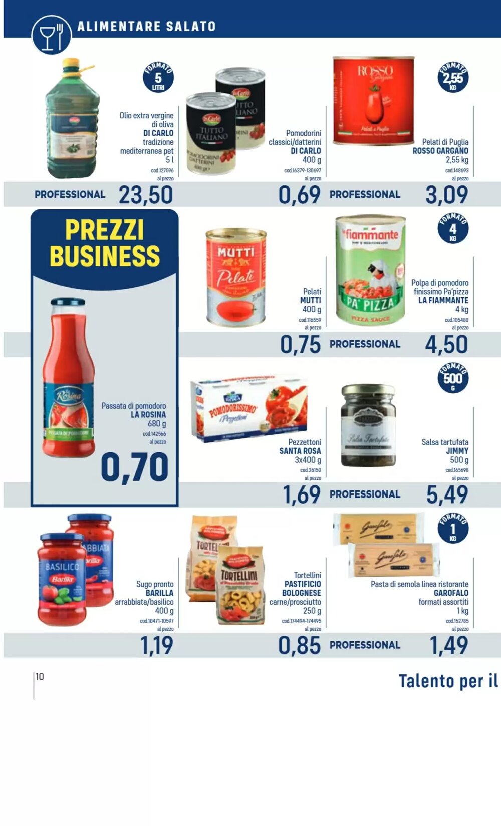 Volantino promozionale Talento Professional Store  valide dal 19/01/2026 - Pagina 10.