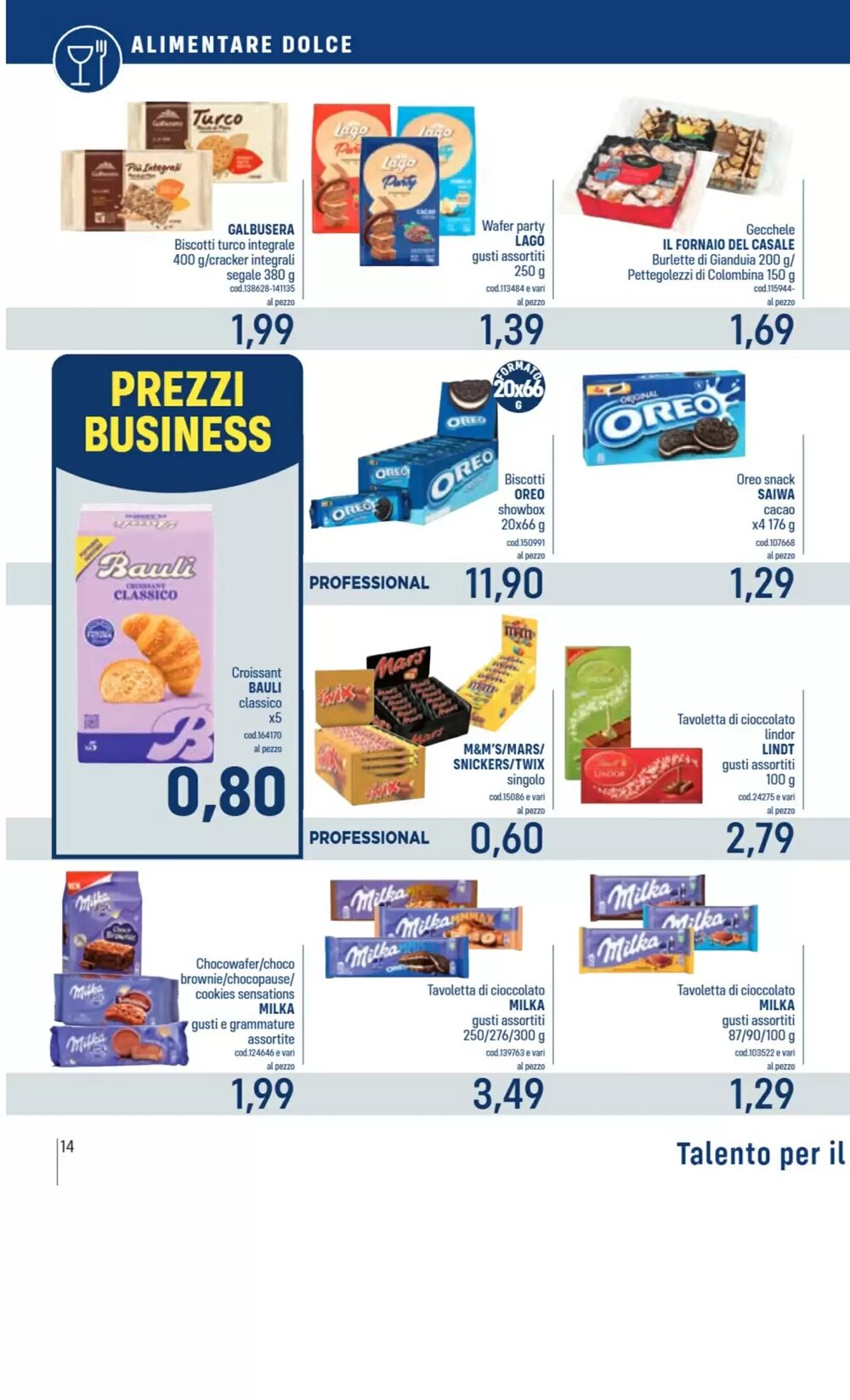Volantino promozionale Talento Professional Store  valide dal 19/01/2026 - Pagina 14.