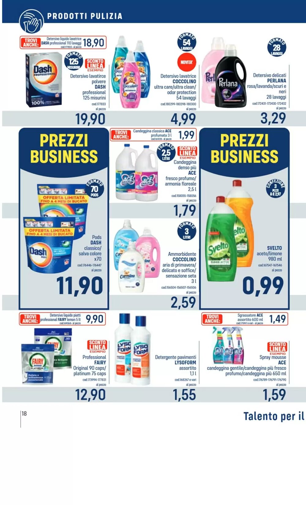 Volantino promozionale Talento Professional Store  valide dal 19/01/2026 - Pagina 18.