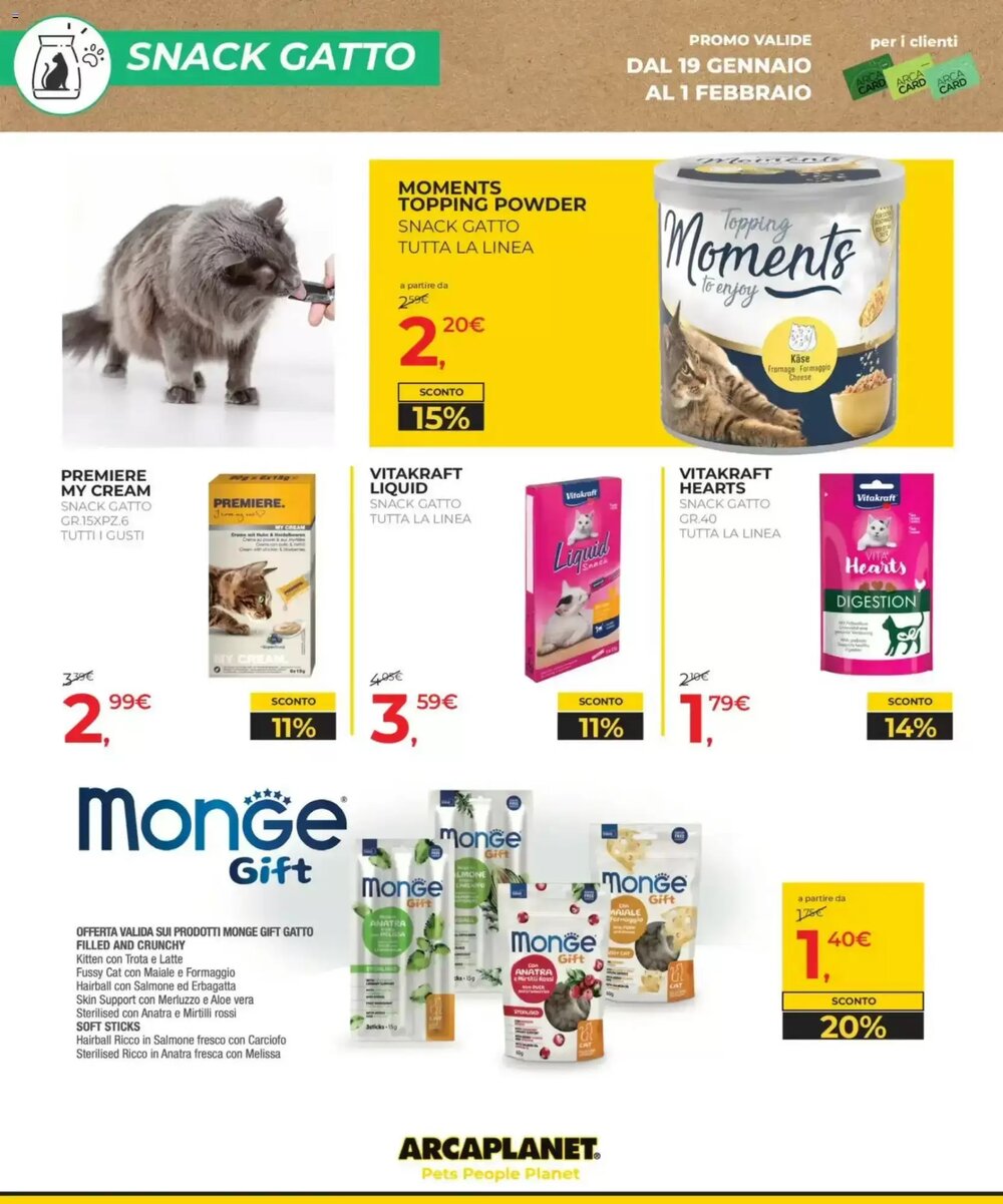 Volantino promozionale Arcaplanet  valide dal 19/01/2026 - Pagina 10.
