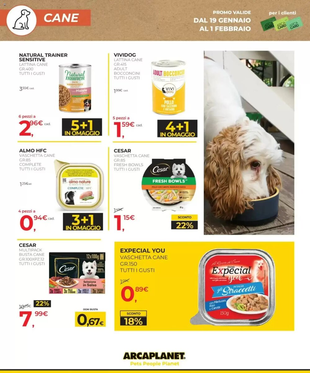 Volantino promozionale Arcaplanet  valide dal 19/01/2026 - Pagina 14.