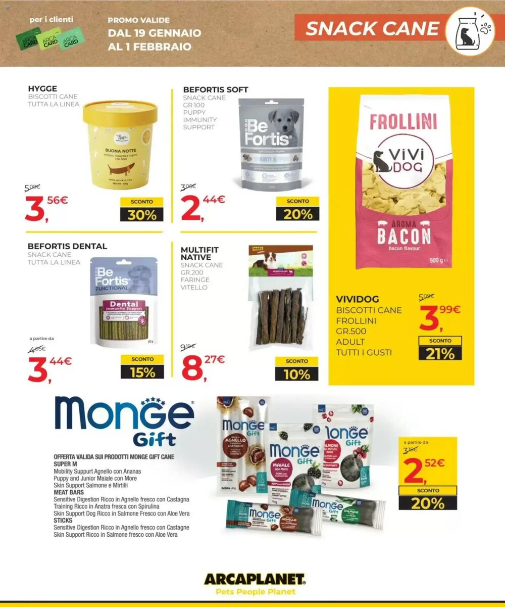 Volantino promozionale Arcaplanet  valide dal 19/01/2026 - Pagina 15.