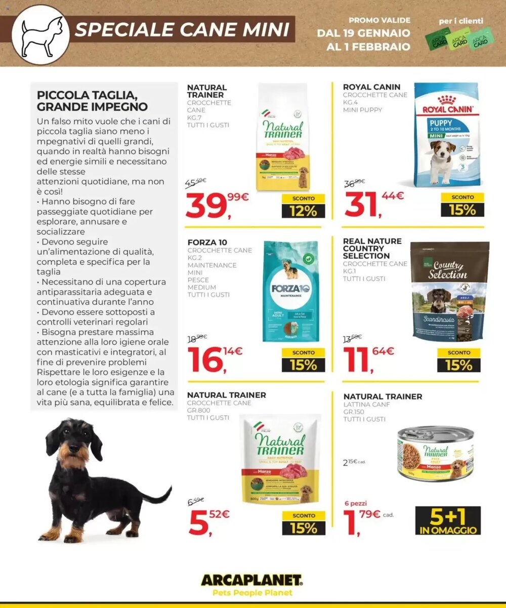 Volantino promozionale Arcaplanet  valide dal 19/01/2026 - Pagina 16.