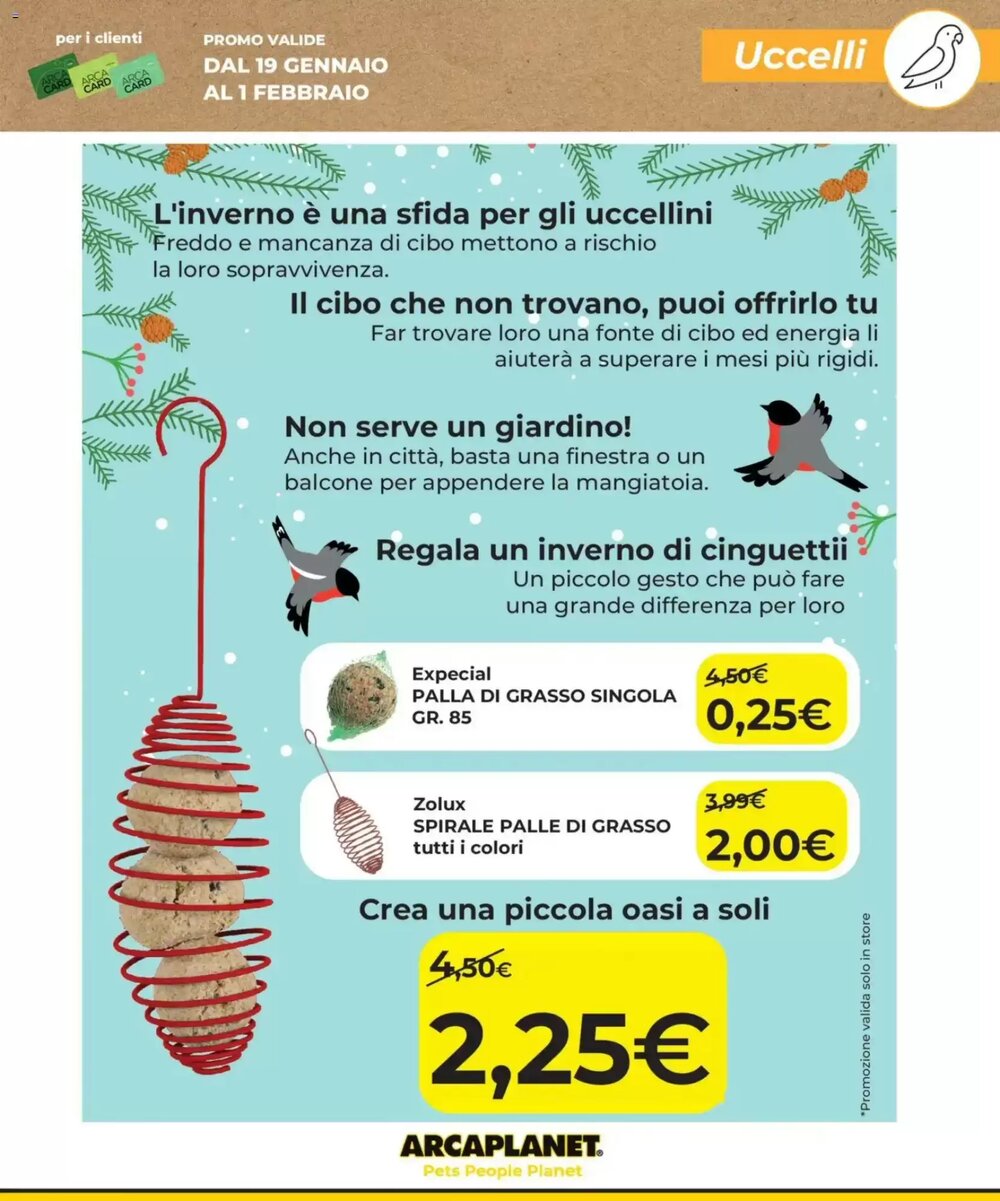 Volantino promozionale Arcaplanet  valide dal 19/01/2026 - Pagina 25.