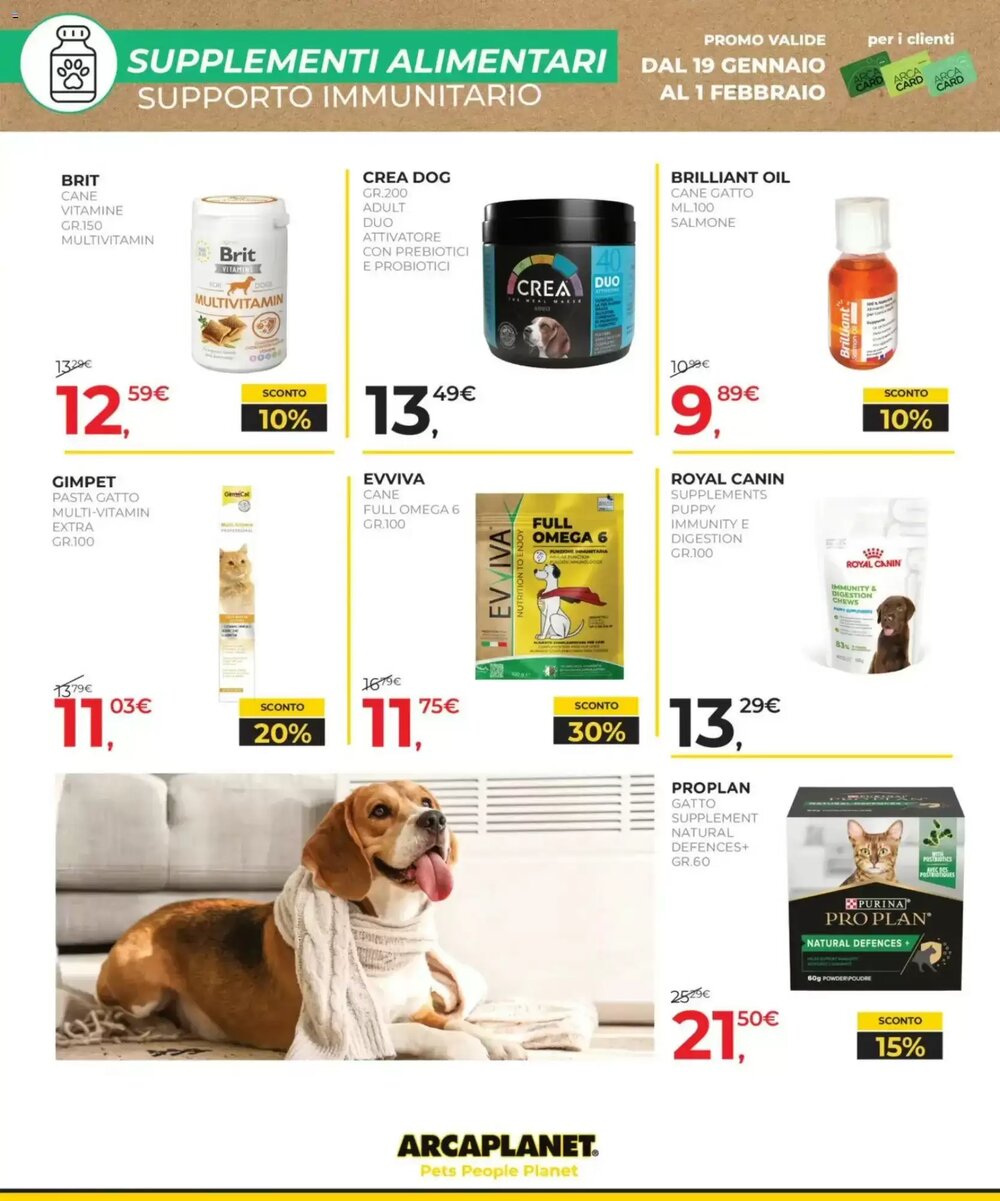 Volantino promozionale Arcaplanet  valide dal 19/01/2026 - Pagina 28.