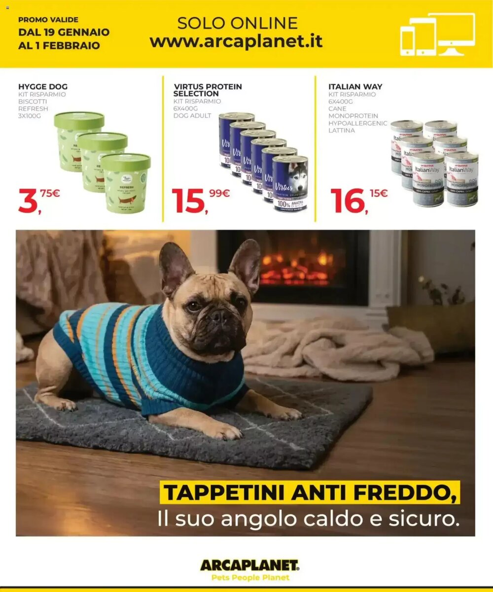 Volantino promozionale Arcaplanet  valide dal 19/01/2026 - Pagina 35.
