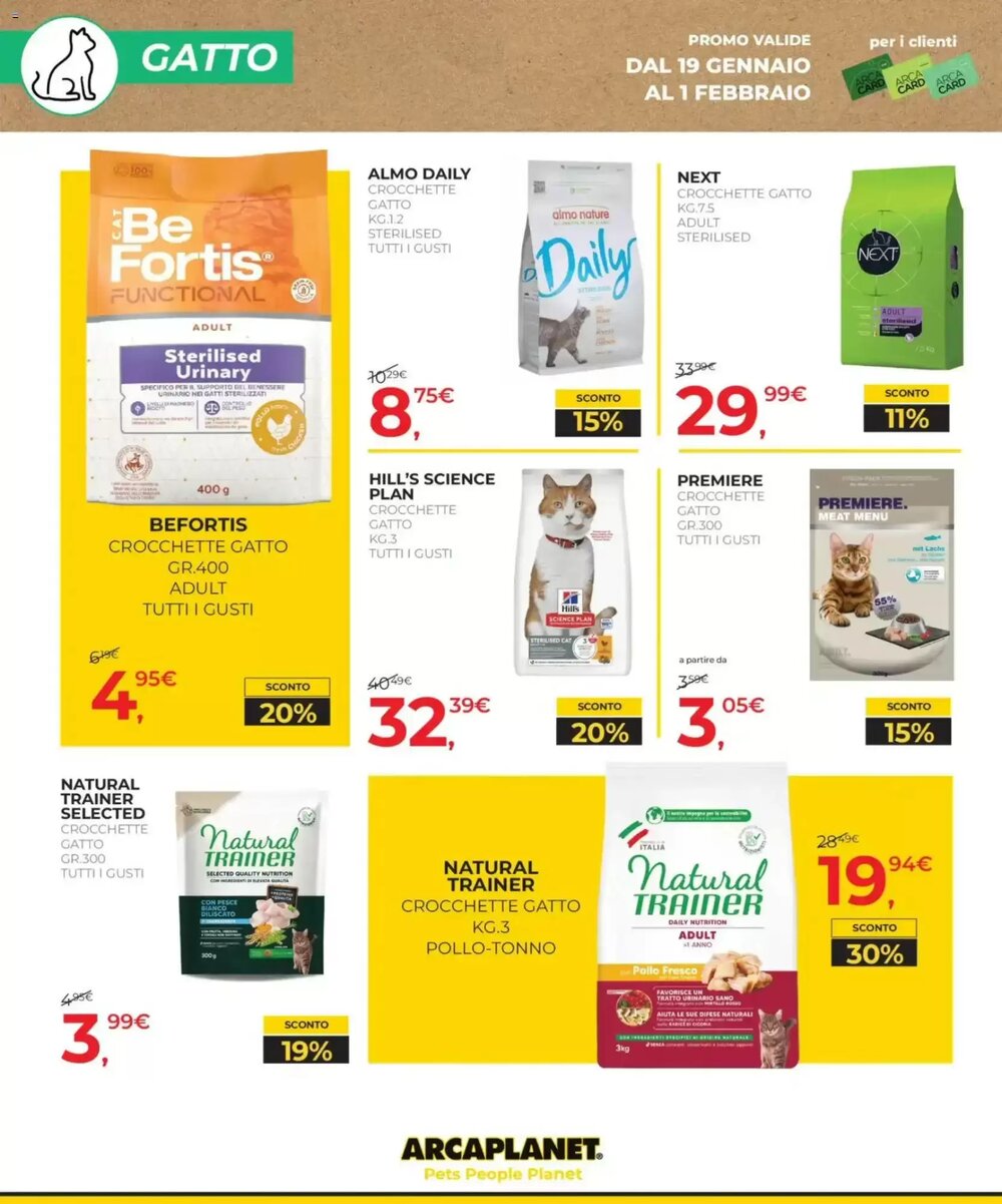 Volantino promozionale Arcaplanet  valide dal 19/01/2026 - Pagina 6.