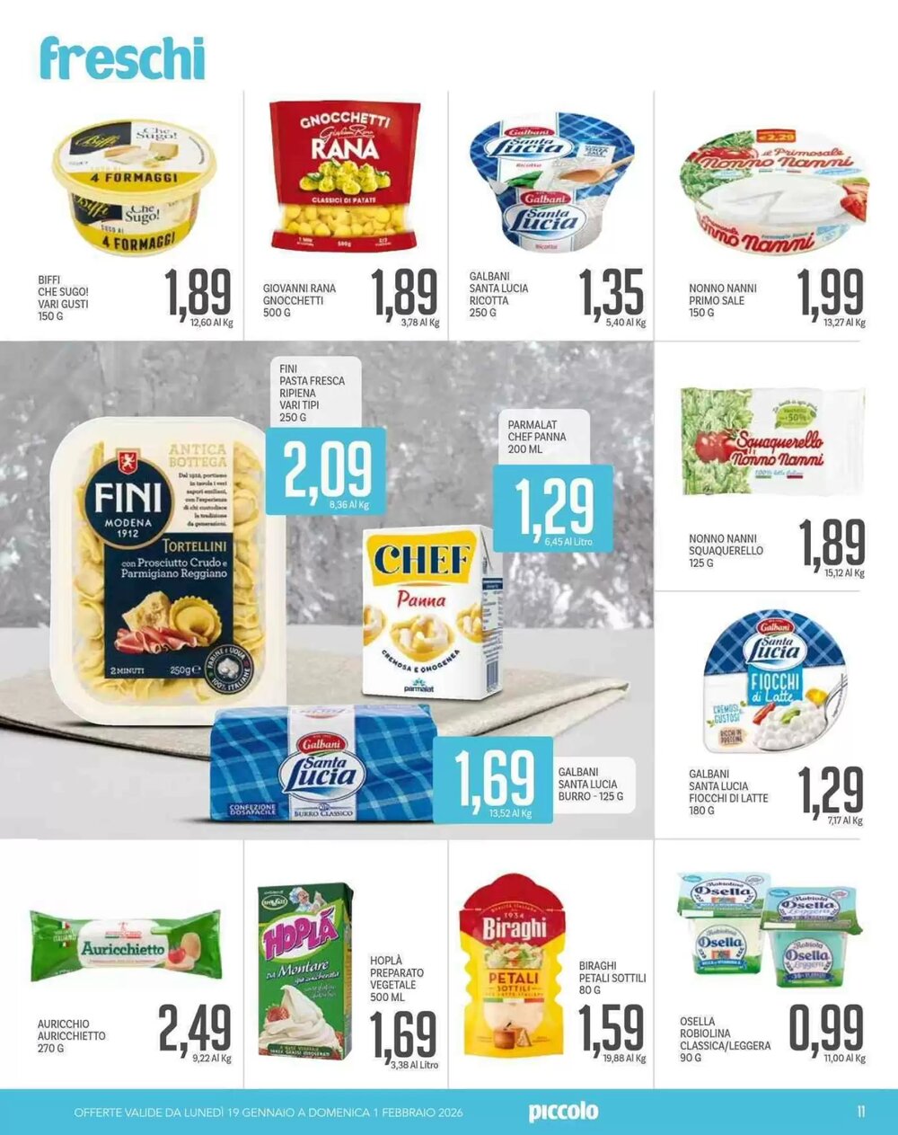 Volantino promozionale Supermercati Piccolo  valide dal 19/01/2026 - Pagina 11.