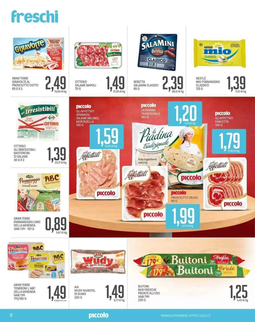Volantino promozionale Supermercati Piccolo  valide dal 19/01/2026 - Pagina 12.