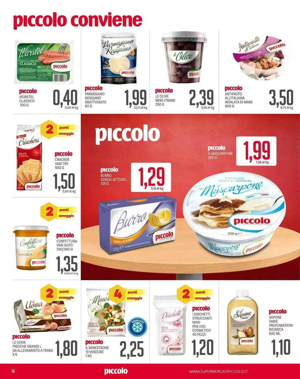 Volantino promozionale Supermercati Piccolo  valide dal 19/01/2026 - Pagina 14.
