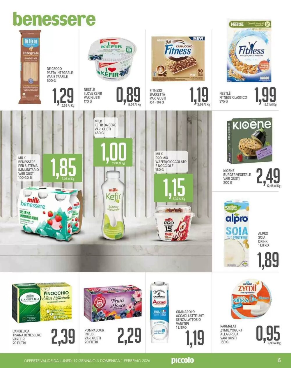 Volantino promozionale Supermercati Piccolo  valide dal 19/01/2026 - Pagina 15.