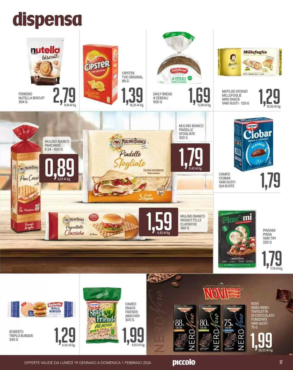 Volantino promozionale Supermercati Piccolo  valide dal 19/01/2026 - Pagina 17.