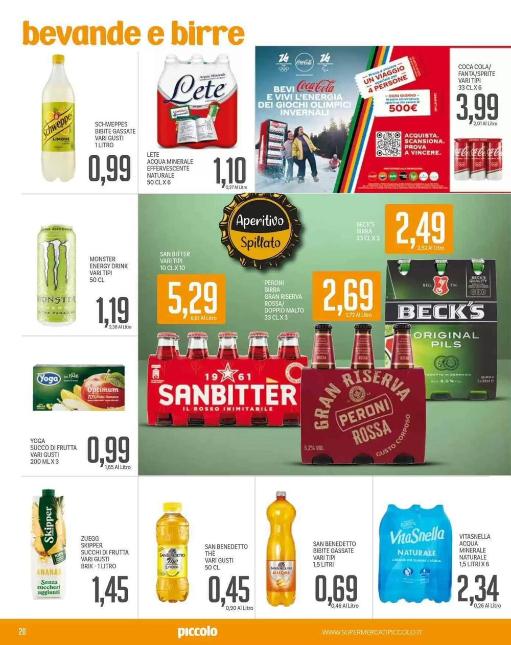 Volantino promozionale Supermercati Piccolo  valide dal 19/01/2026 - Pagina 20.