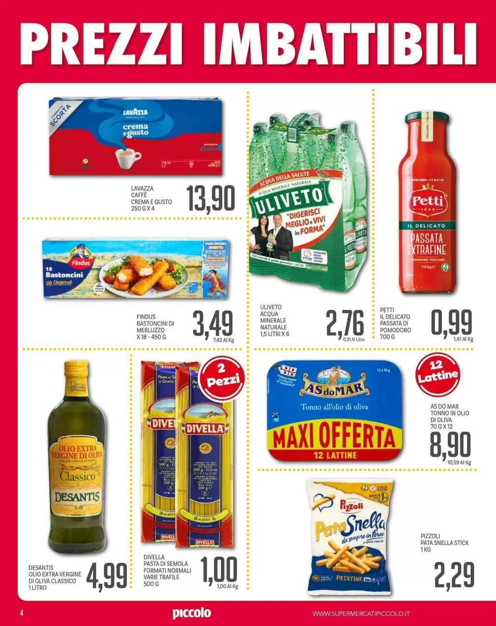 Volantino promozionale Supermercati Piccolo  valide dal 19/01/2026 - Pagina 4.