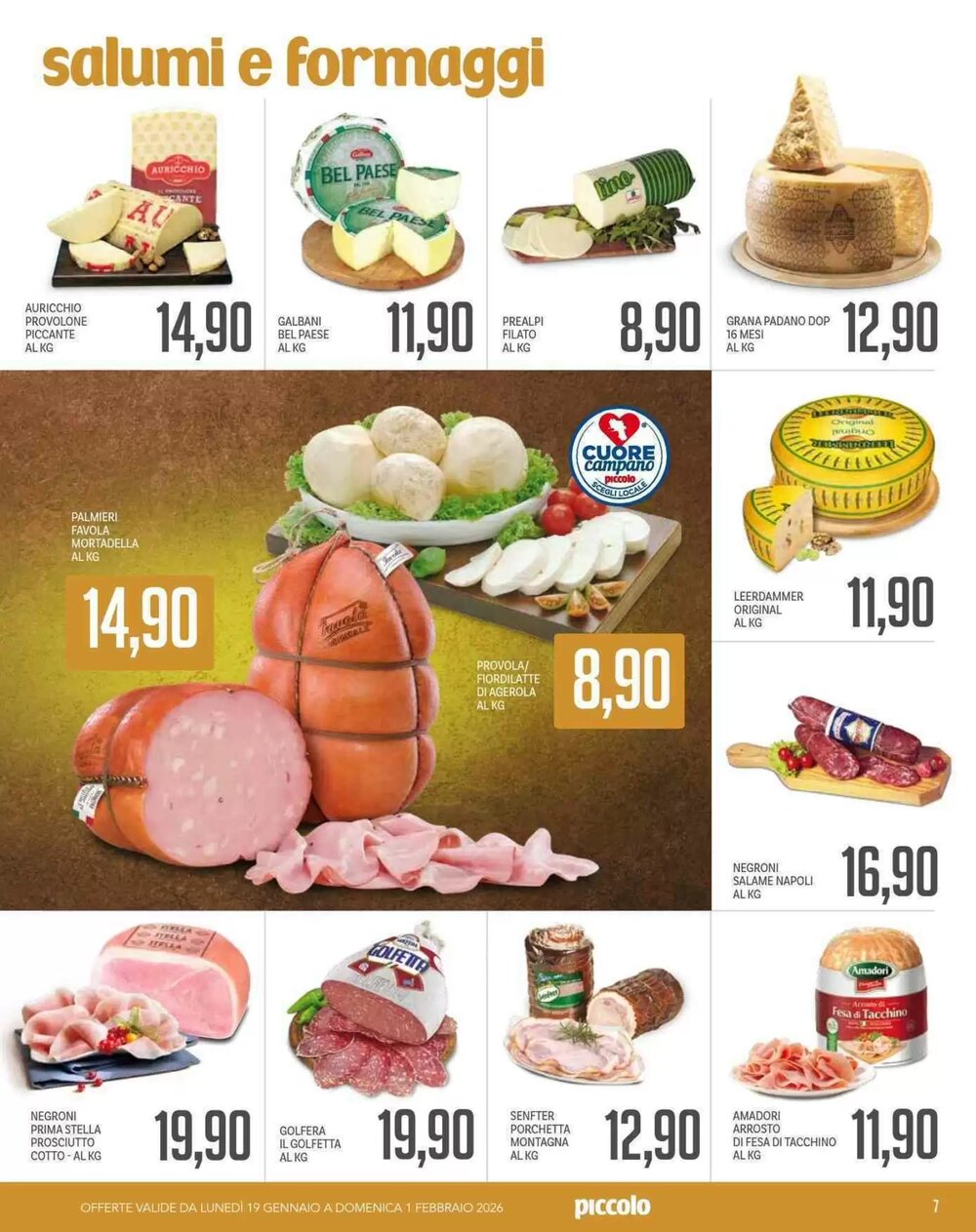 Volantino promozionale Supermercati Piccolo  valide dal 19/01/2026 - Pagina 7.