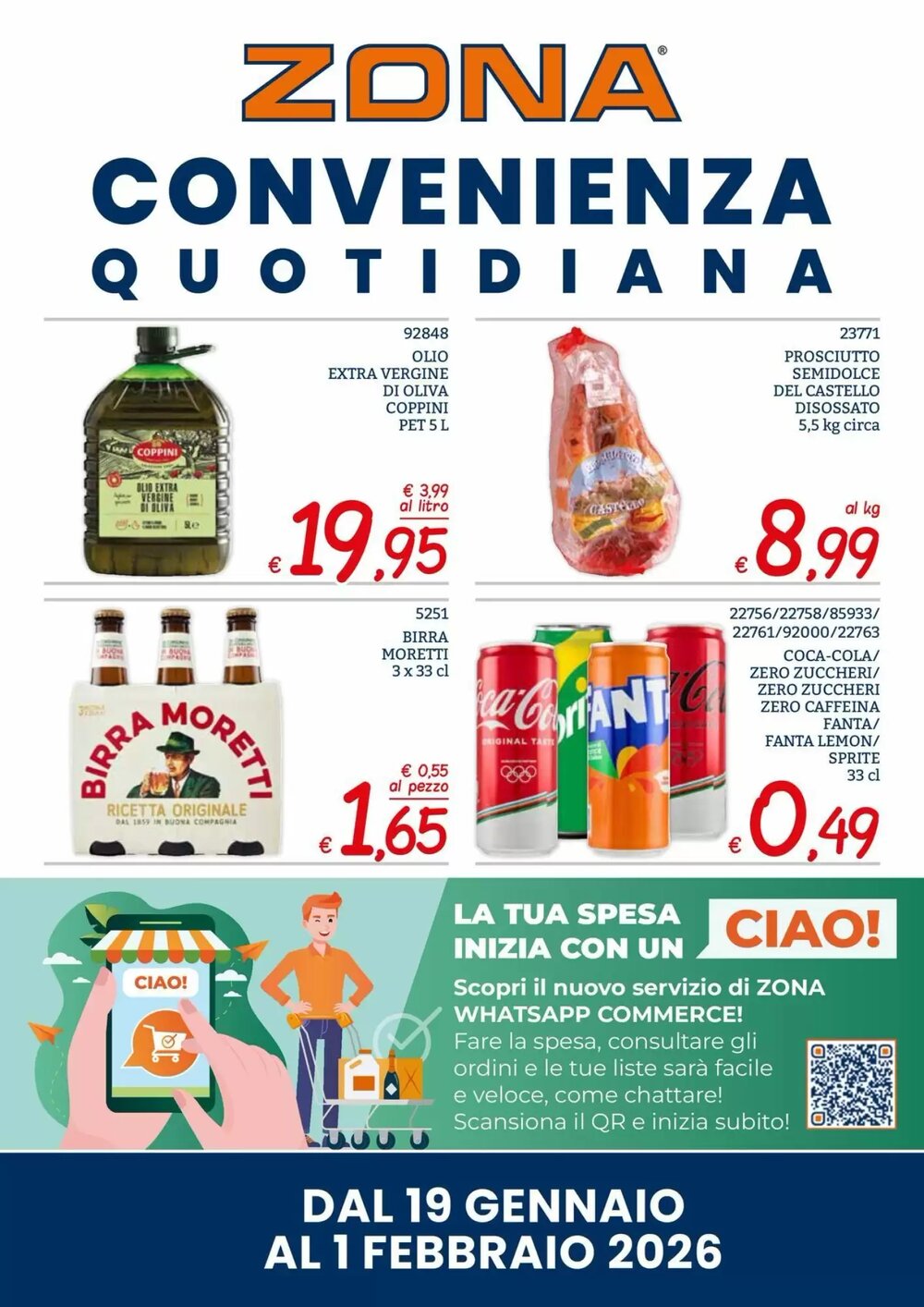 Volantino promozionale Zona  valide dal 19/01/2026 - Pagina 1.