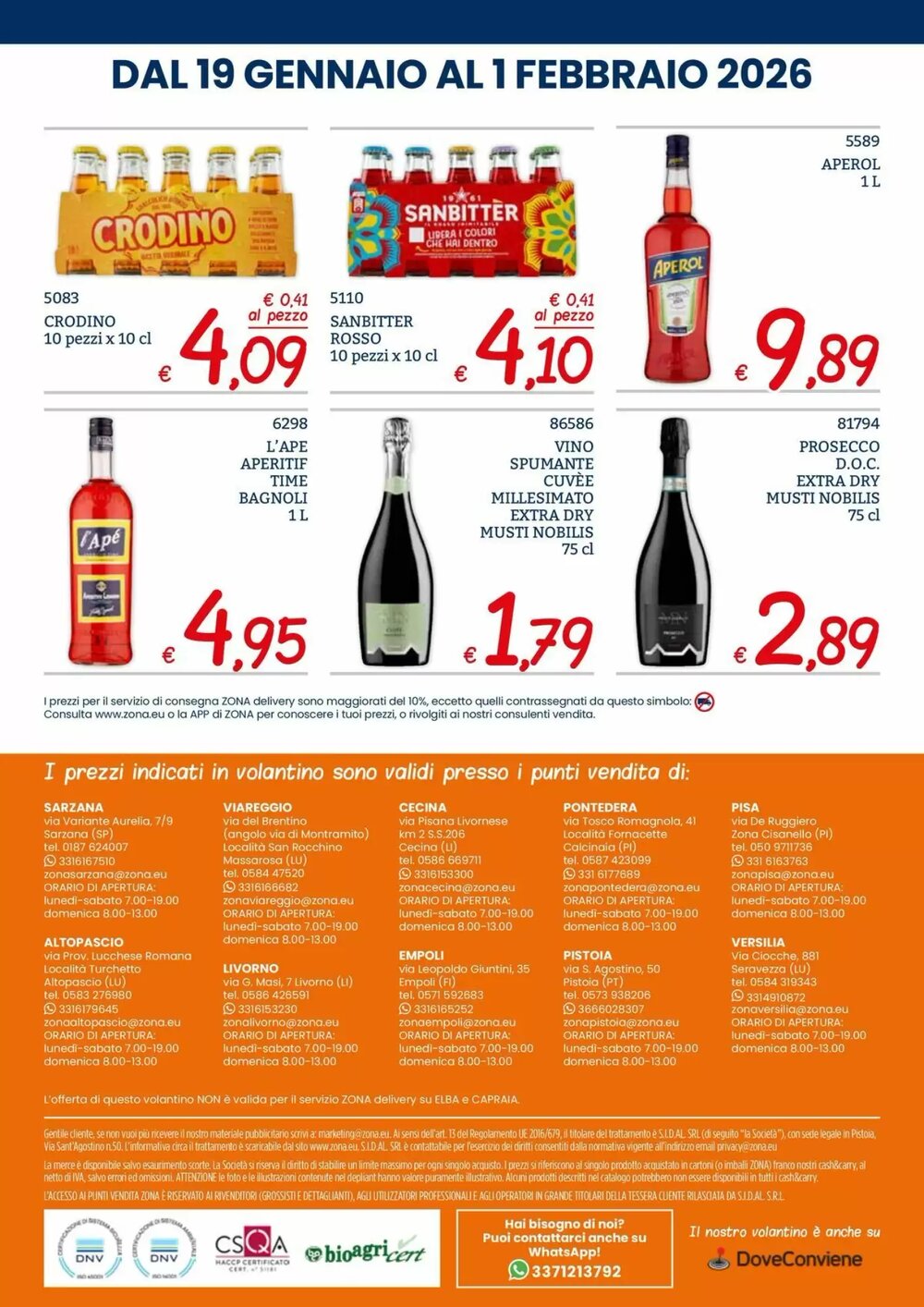 Volantino promozionale Zona  valide dal 19/01/2026 - Pagina 32.