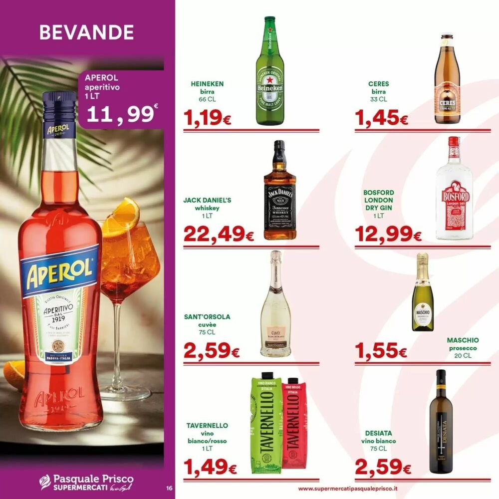 Volantino promozionale Supermercati Pasquale Prisco  valide dal 19/01/2026 - Pagina 16.