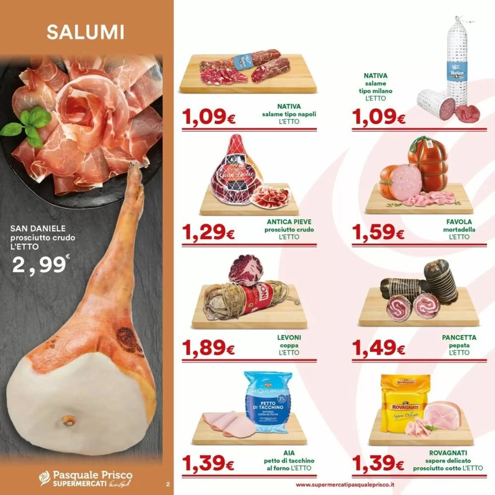 Volantino promozionale Supermercati Pasquale Prisco  valide dal 19/01/2026 - Pagina 2.