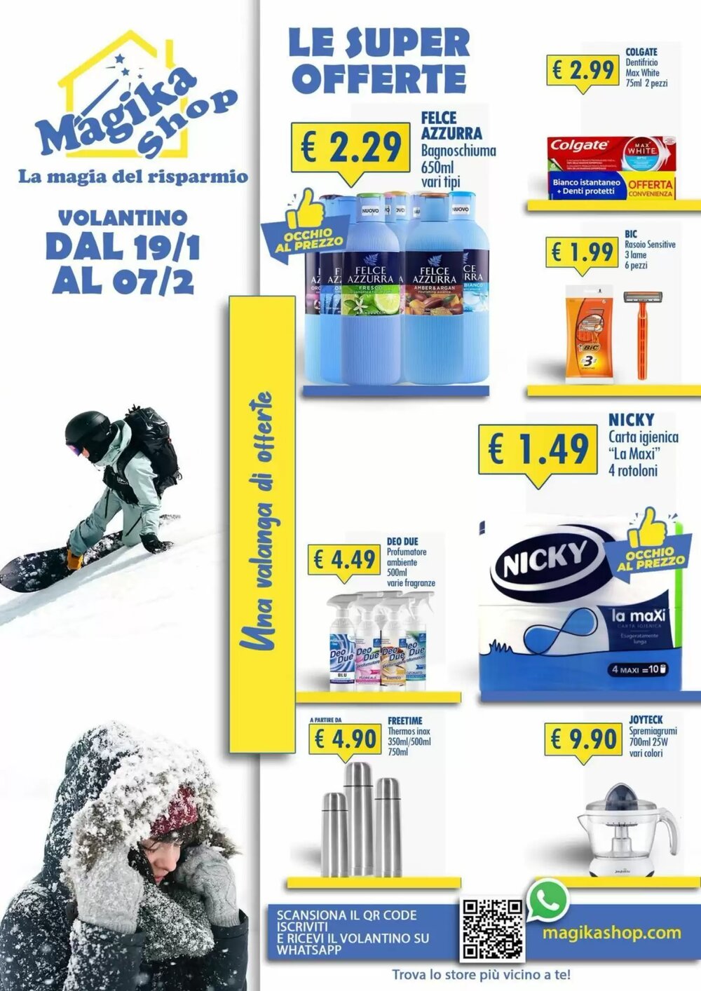 Volantino promozionale Magika Shop  valide dal 19/01/2026 - Pagina 1.