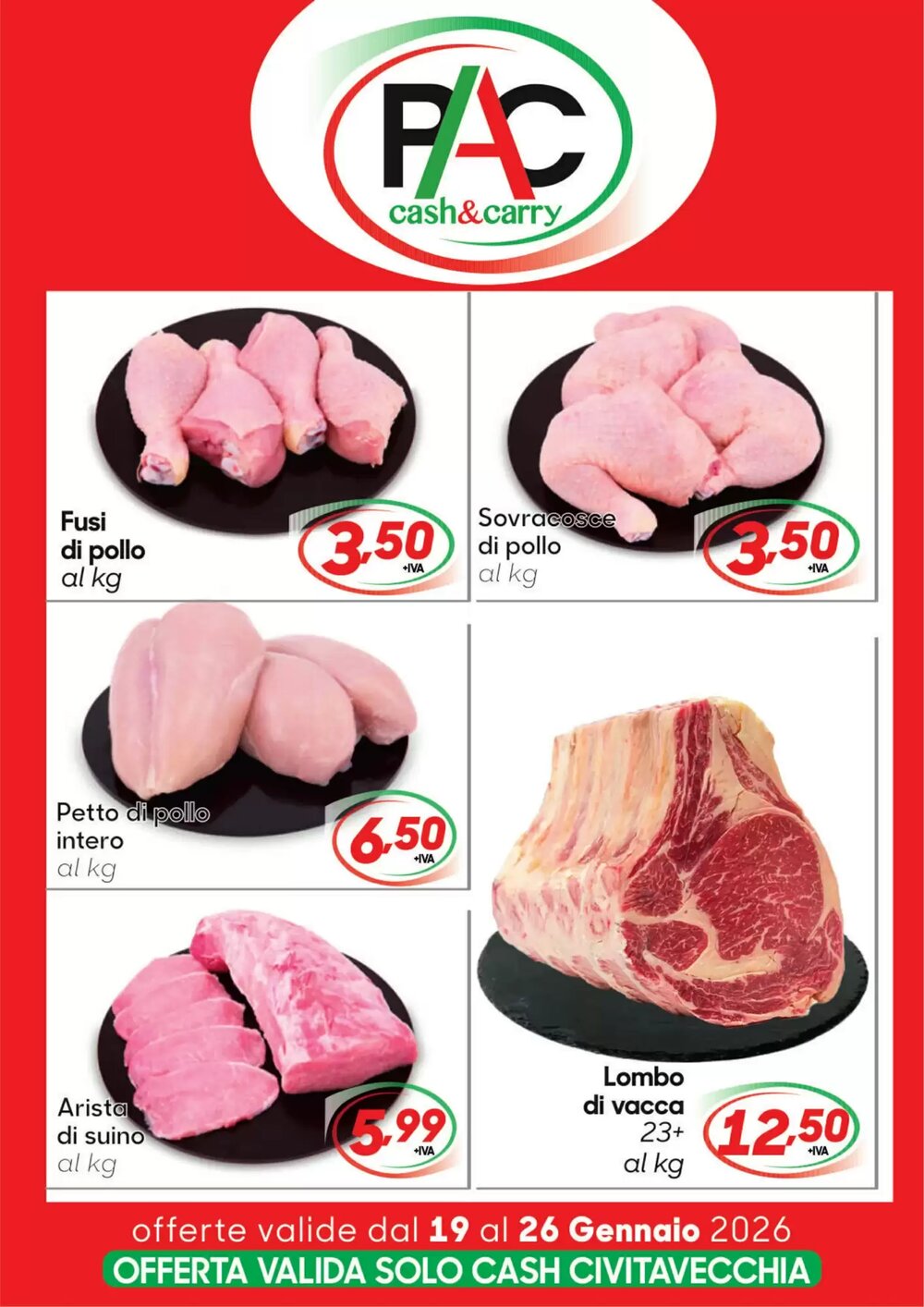 Volantino promozionale Pac Cash&Carry  valide dal 19/01/2026 - Pagina 1.