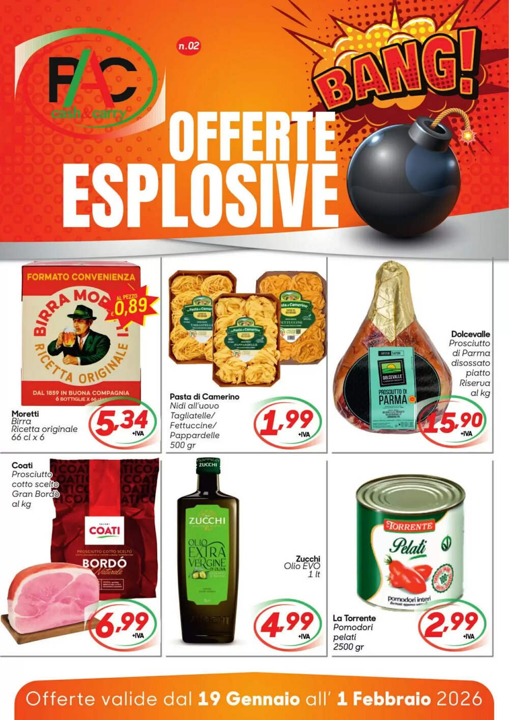 Volantino promozionale Pac Cash&Carry valide dal 19/01/2026 - Pagina 1.
