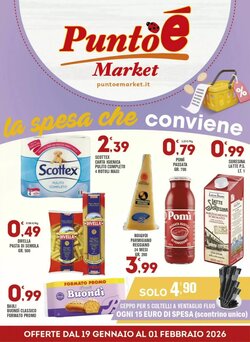 Volantino promozionale Punto é market  valide dal 19/01/2026