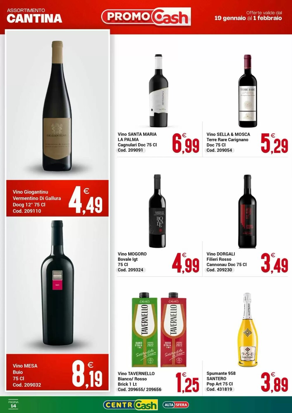 Volantino promozionale Centro Cash  valide dal 19/01/2026 - Pagina 14.
