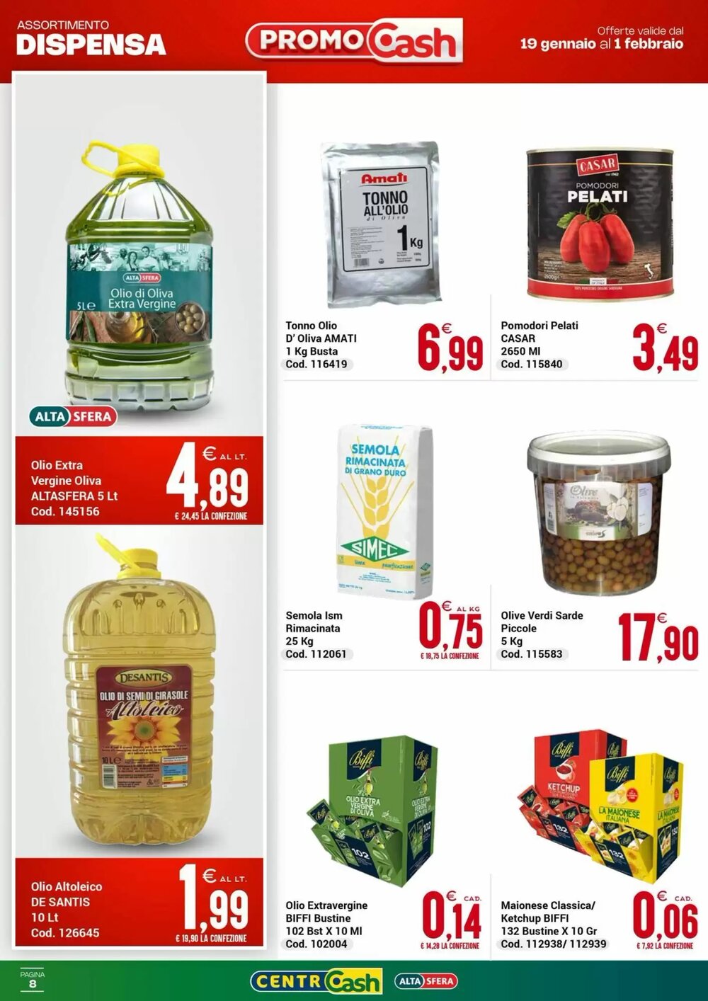 Volantino promozionale Centro Cash  valide dal 19/01/2026 - Pagina 8.