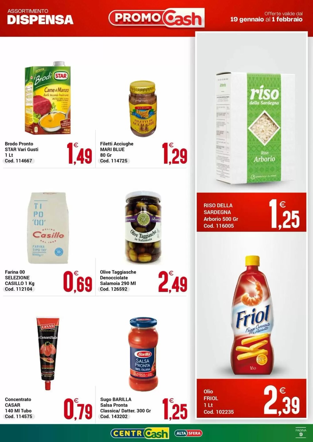 Volantino promozionale Centro Cash  valide dal 19/01/2026 - Pagina 9.
