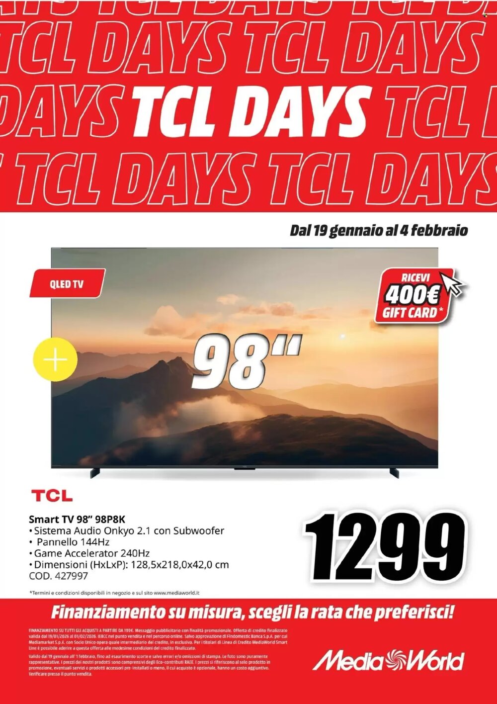 Volantino promozionale MediaWorld  valide dal 19/01/2026 - Pagina 5.