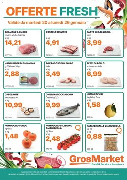 Volantino promozionale GrosMarket valide dal 20/01/2026