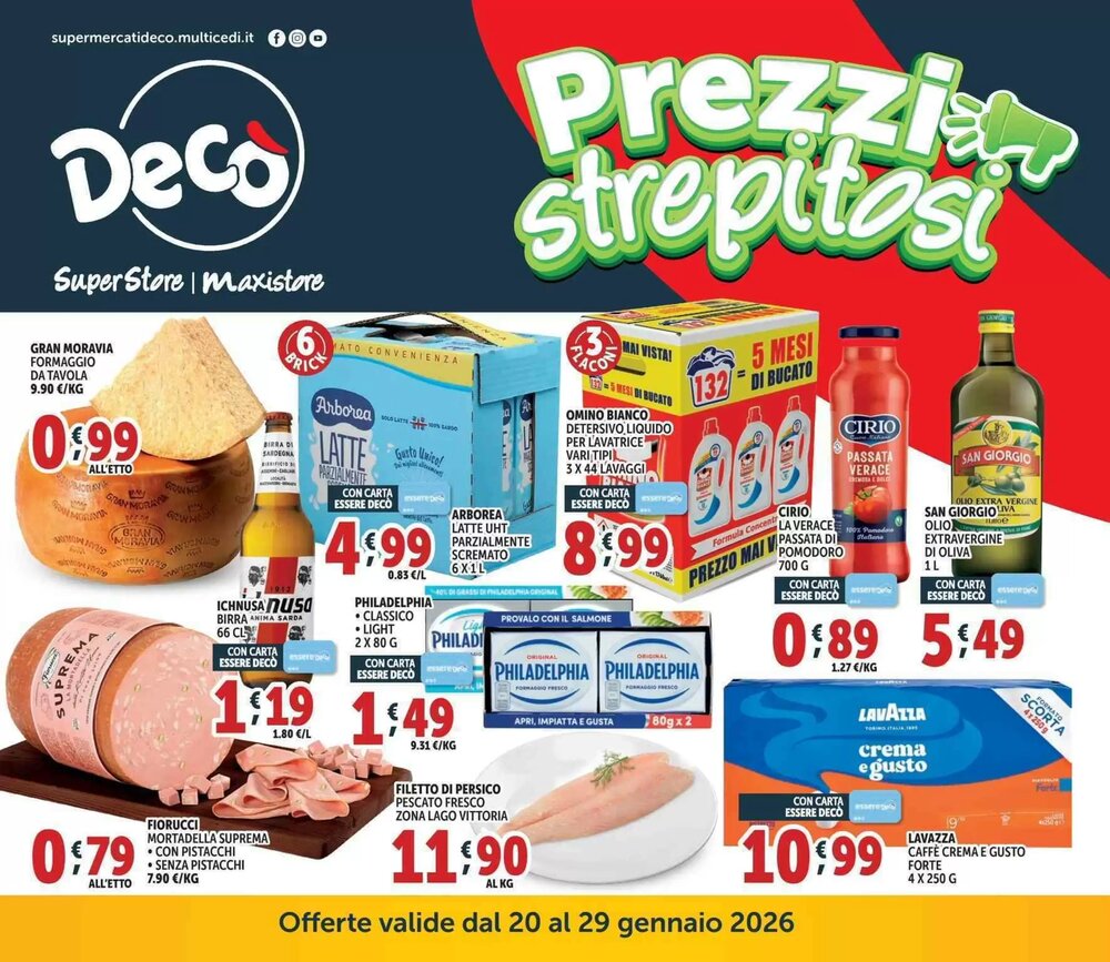 Volantino promozionale Deco Superstore  valide dal 20/01/2026 - Pagina 1.